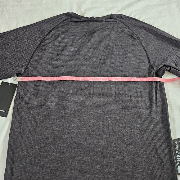 Lululemon Metal Vent Tech Long Sleeve 2.0 DCO/BLK Grey Black Men's Size XXLarge - Picture 5 of 7